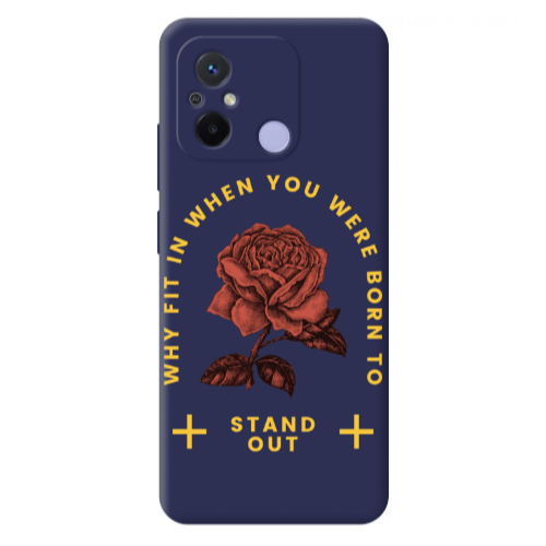 Xiaomi Redmi 12C Stand out Dark blue Colored Silicone TPU Θήκη