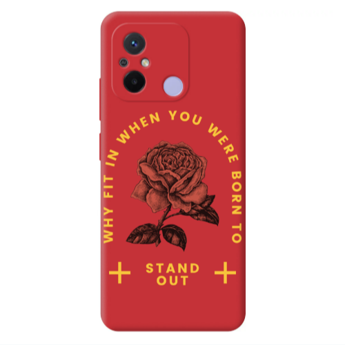 Xiaomi Redmi 12C Stand out Red Colored Silicone TPU Θήκη