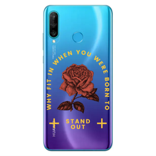 Huawei P30 Lite Stand out Transparent Silicone TPU Θήκη