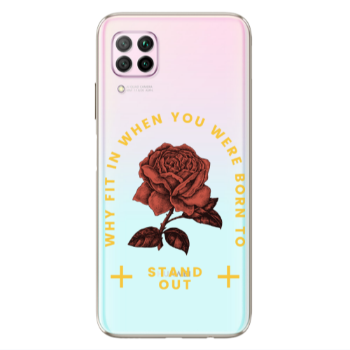 Huawei P40 Lite Stand out Transparent Silicone TPU Θήκη