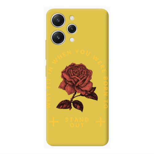 Xiaomi Redmi 12 Stand out Yellow Colored Silicone TPU Θήκη