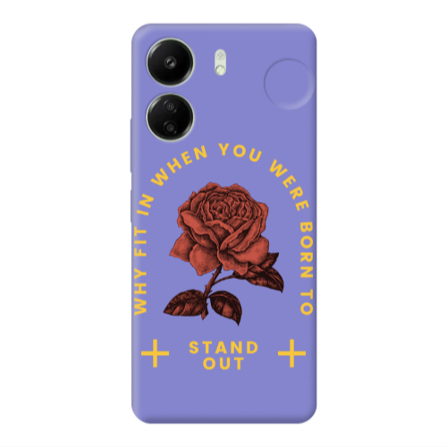 Xiaomi Redmi 13C Stand out Purple Colored Silicone TPU Θήκη