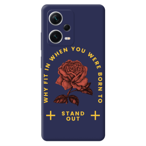 Xiaomi Poco X5 Stand out Dark blue Colored Silicone TPU Θήκη