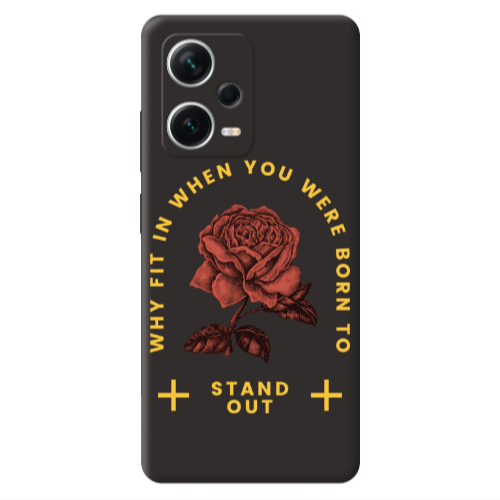 Xiaomi Poco X5 Stand out Black Colored Silicone TPU Θήκη