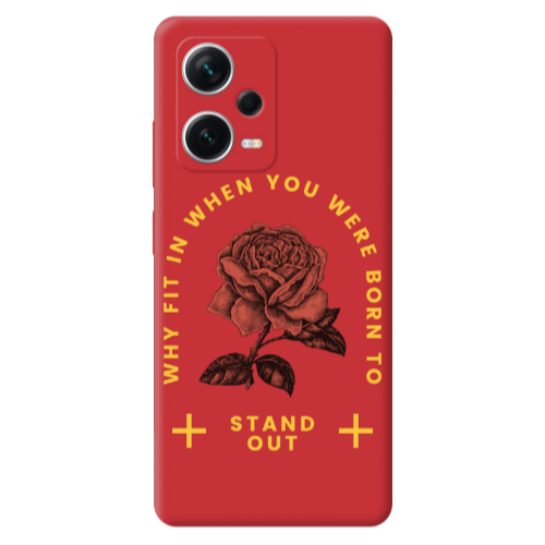 Xiaomi Poco X5 Stand out Red Colored Silicone TPU Θήκη
