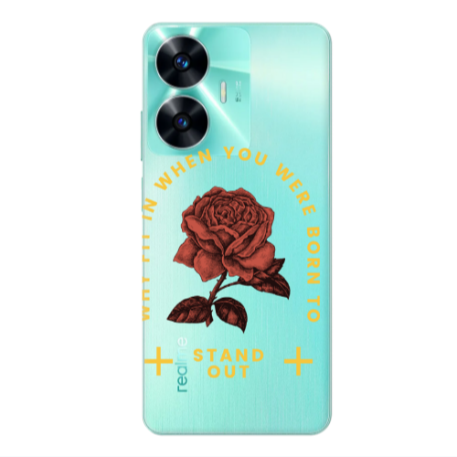 Realme C55 Stand out Transparent Silicone TPU Θήκη