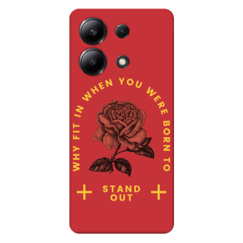Xiaomi Redmi Note 13 4G Stand out Red Colored Silicone TPU Θήκη