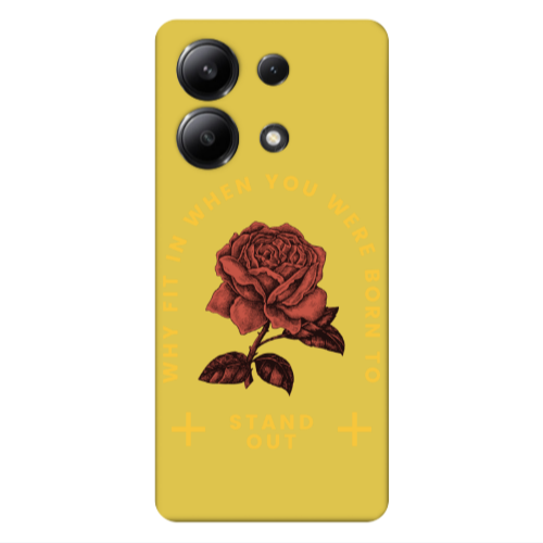 Xiaomi Redmi Note 13 4G Stand out Yellow Colored Silicone TPU Θήκη