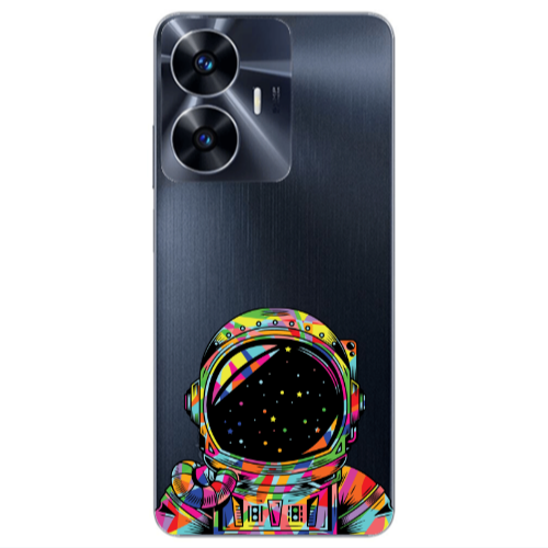 Realme Note 50 Astronaut 209 Transparent Silicone TPU Θήκη