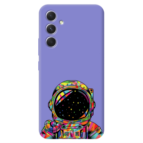 Samsung A56 Astronaut 209 Purple Colored Silicone TPU Θήκη