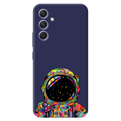Samsung A56 Astronaut 209 Dark blue Colored Silicone TPU Θήκη