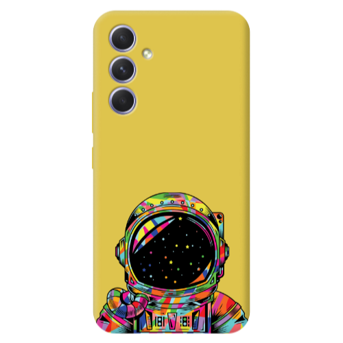 Samsung A56 Astronaut 209 Yellow Colored Silicone TPU Θήκη