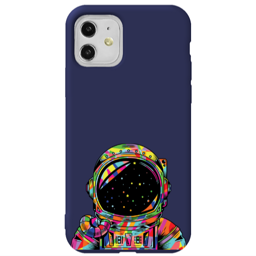 Apple iPhone 11  Astronaut 209 Dark blue Colored Silicone TPU Θήκη