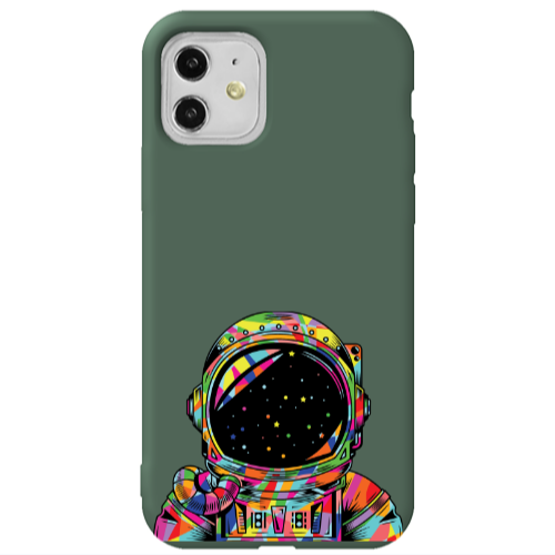 Apple iPhone 11  Astronaut 209 Dark Green Colored Silicone TPU Θήκη