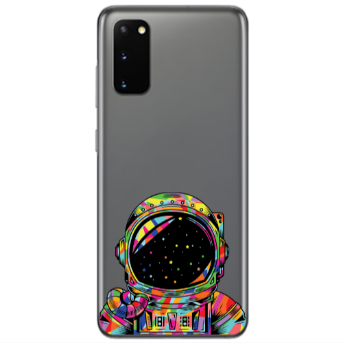 Samsung S20 Astronaut 209 Transparent Silicone TPU Θήκη