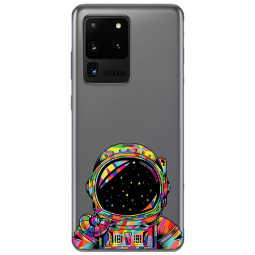 Samsung S20 Ultra Astronaut 209 Transparent Silicone TPU Θήκη