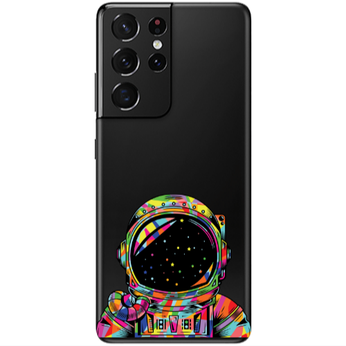 Samsung S21 Ultra Astronaut 209 Transparent Silicone TPU Θήκη