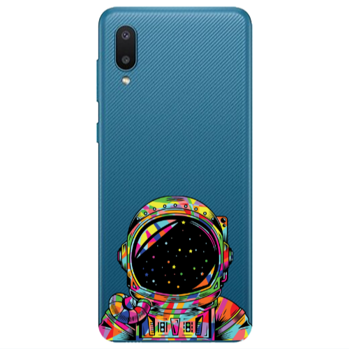 Samsung A02 Astronaut 209 Transparent Silicone TPU Θήκη