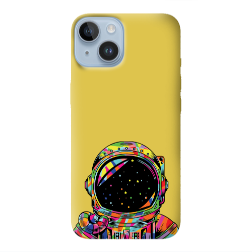 Apple iPhone 14 Plus Astronaut 209 Yellow Colored Silicone TPU Θήκη