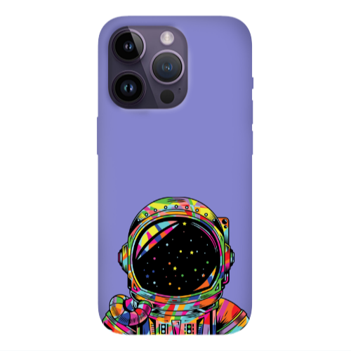 Apple iPhone 14 Pro  Astronaut 209 Purple Colored Silicone TPU Θήκη