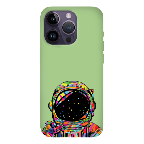 Apple iPhone 14 Pro Max Astronaut 209 Light Green Colored Silicone TPU Θήκη