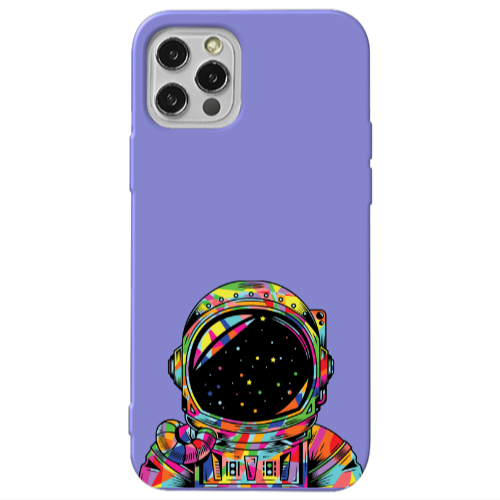 Apple iPhone 13 Pro Astronaut 209 Purple Colored Silicone TPU Θήκη