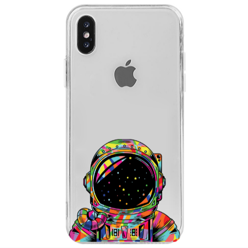 Apple iPhone Xs Max Astronaut 209 Transparent Silicone TPU Θήκη