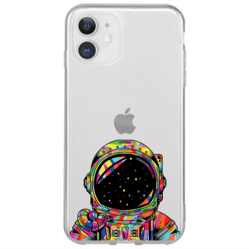 Apple iPhone 12 Mini Astronaut 209 Transparent Silicone TPU Θήκη