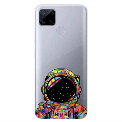 Realme C25S Astronaut 209 Transparent Silicone TPU Θήκη
