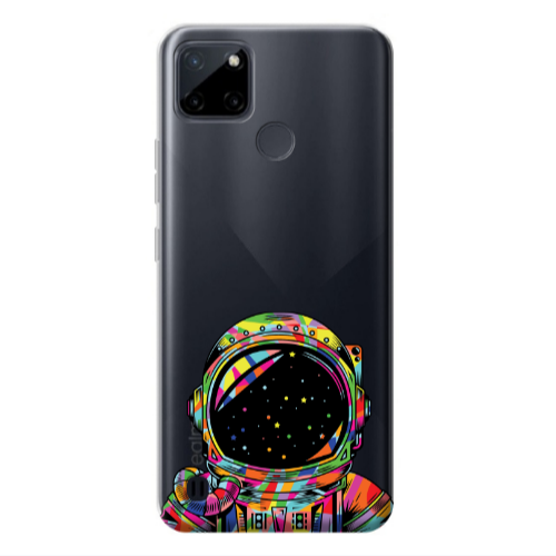 Realme C25Y Astronaut 209 Transparent Silicone TPU Θήκη