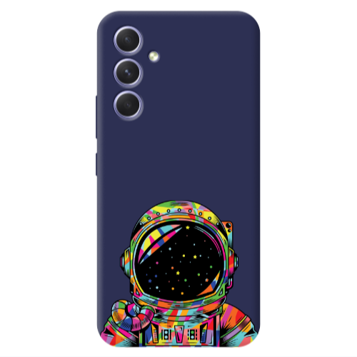 Samsung A54 Astronaut 209 Dark blue Colored Silicone TPU Θήκη