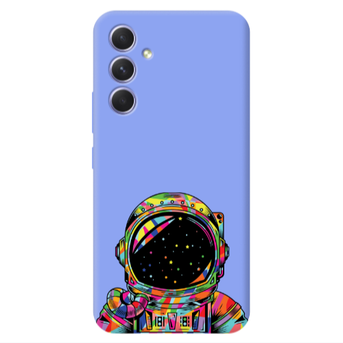 Samsung A54 Astronaut 209 Light Purple Colored Silicone TPU Θήκη