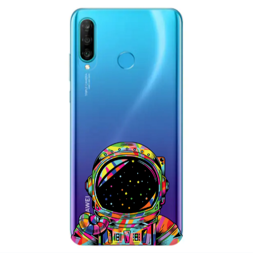 Huawei P30 Lite Astronaut 209 Transparent Silicone TPU Θήκη