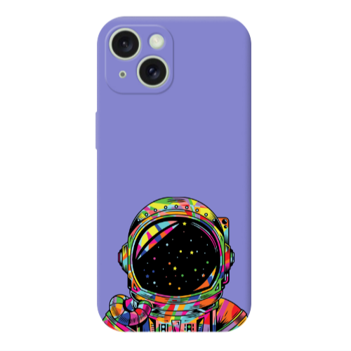 Apple iPhone 15 Plus Astronaut 209 Purple Colored Silicone TPU Θήκη