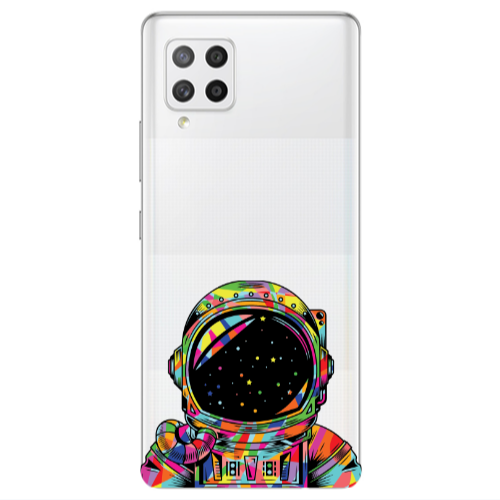 Samsung A42 5G Astronaut 209 Transparent Silicone TPU Θήκη