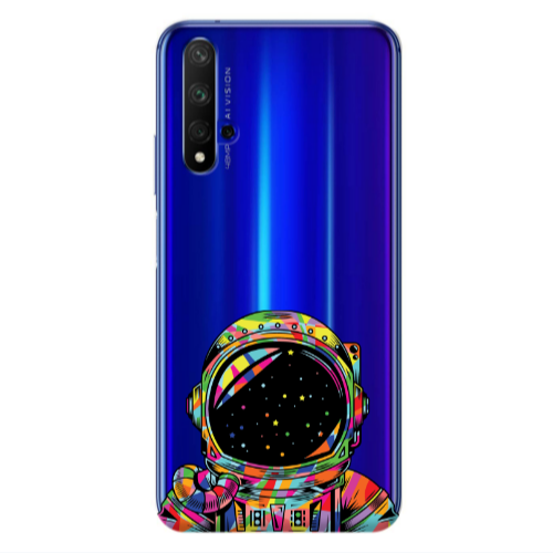 Huawei Nova 5 T Astronaut 209 Transparent Silicone TPU Θήκη
