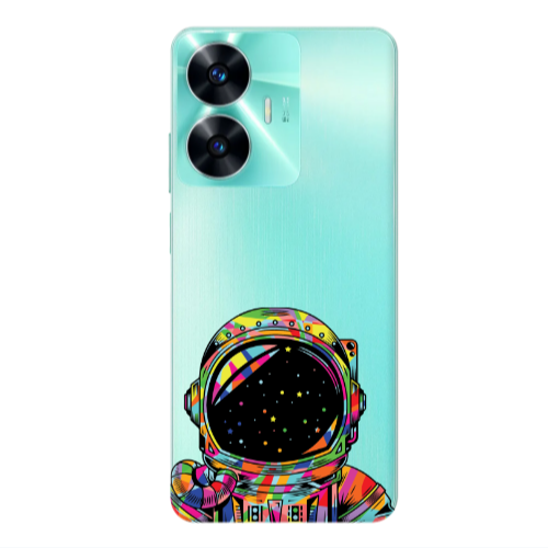 Realme C55 Astronaut 209 Transparent Silicone TPU Θήκη