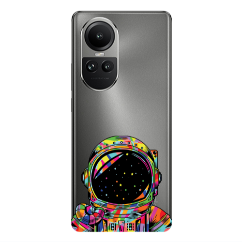 Oppo Reno10 5G Astronaut 209 Transparent Silicone TPU Θήκη