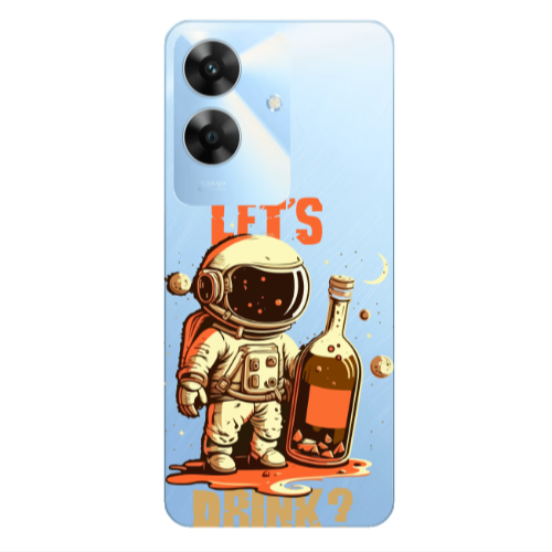 Realme Note 60 Lets drink Transparent Silicone TPU Θήκη