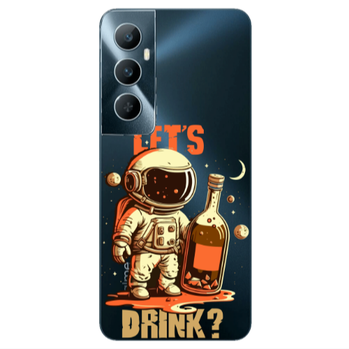 Realme C65 Lets drink Transparent Silicone TPU Θήκη