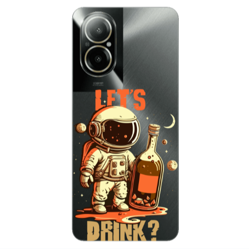 Realme C67 Lets drink Transparent Silicone TPU Θήκη