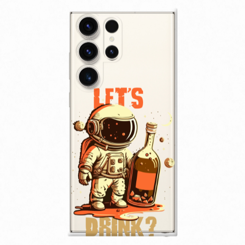 Samsung S25 Ultra Lets drink Transparent Silicone TPU Θήκη