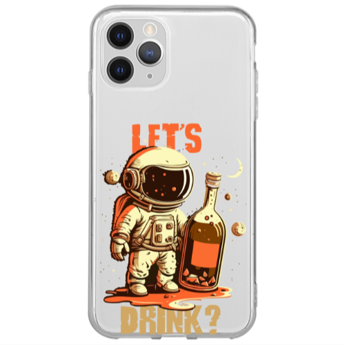 Apple iPhone 11 Pro Lets drink Transparent Silicone TPU Θήκη