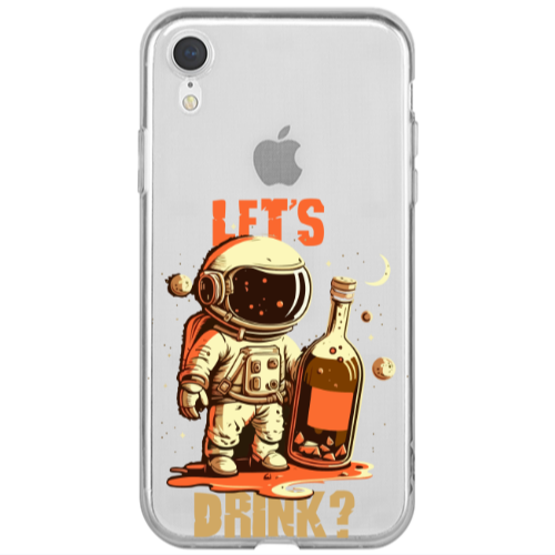 Apple iPhone Xr Lets drink Transparent Silicone TPU Θήκη