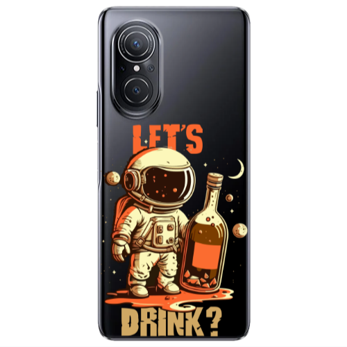 Huawei Nova 9 SE Lets drink Transparent Silicone TPU Θήκη