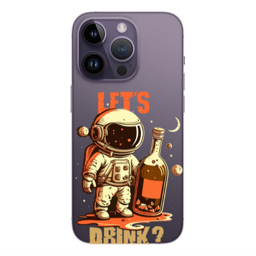 Apple iPhone 14 Pro Max Lets drink Transparent Silicone TPU Θήκη