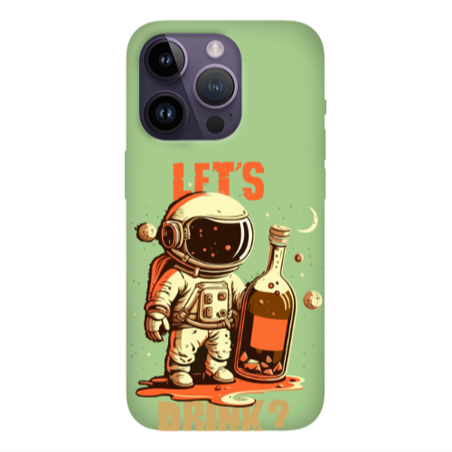 Apple iPhone 14 Pro Max Lets drink Light Green Colored Silicone TPU Θήκη