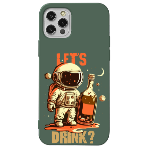 Apple iPhone 13 Pro Lets drink Dark Green Colored Silicone TPU Θήκη