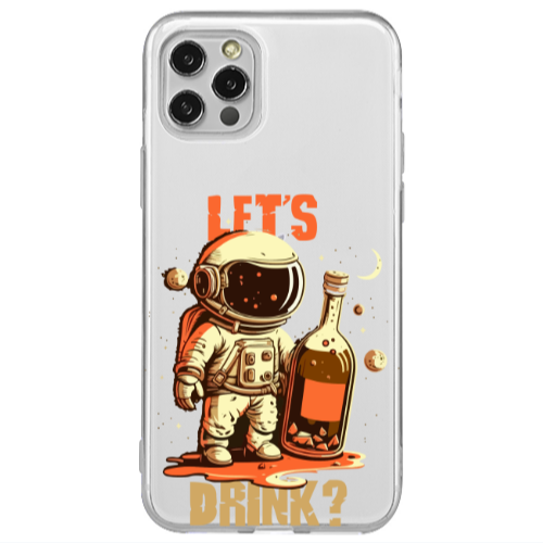 Apple iPhone 12 Pro Lets drink Transparent Silicone TPU Θήκη