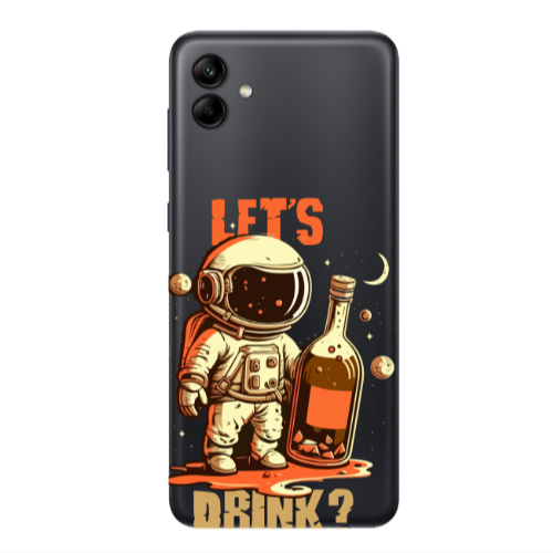 Samsung A04 Lets drink Transparent Silicone TPU Θήκη
